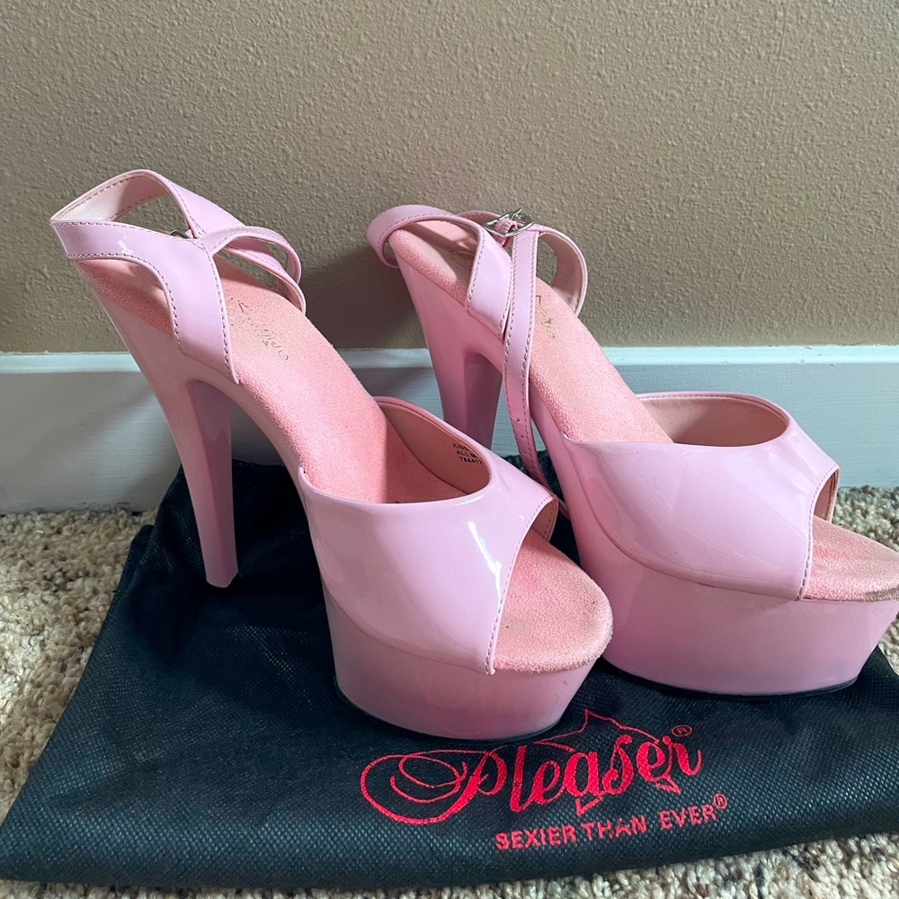 Barbie Pink Pleaser Heels (Size 8)